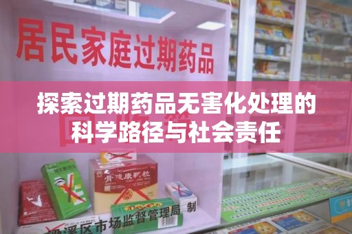 广州探索过期药品无害化处理的科学路径与社会责任